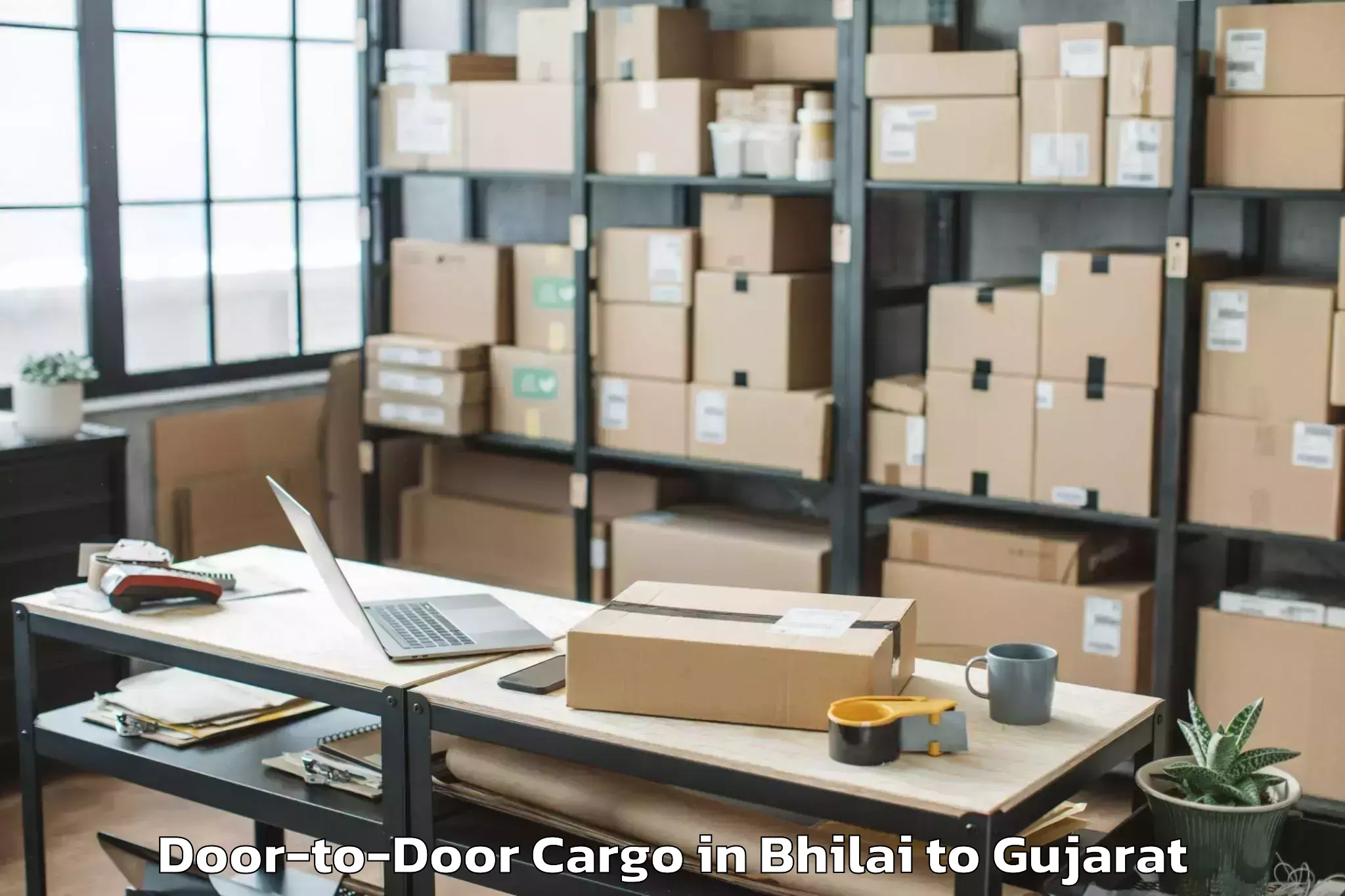 Reliable Bhilai to Valia Door To Door Cargo